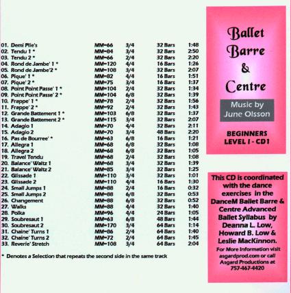 Ballet 1 CD
