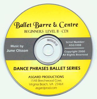 Ballet Barre & Center - Berginners Level II CD by June Olsson